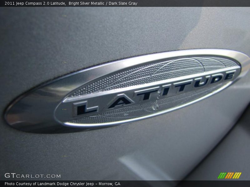 Bright Silver Metallic / Dark Slate Gray 2011 Jeep Compass 2.0 Latitude