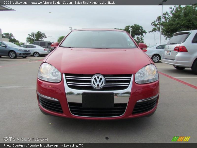 Salsa Red / Anthracite Black 2008 Volkswagen Jetta Wolfsburg Edition Sedan