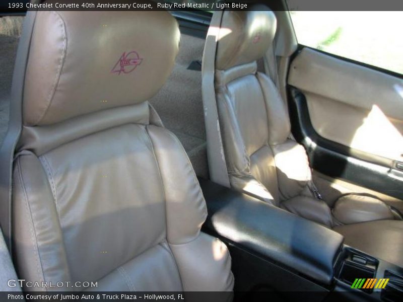 Ruby Red Metallic / Light Beige 1993 Chevrolet Corvette 40th Anniversary Coupe