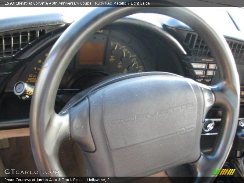 Ruby Red Metallic / Light Beige 1993 Chevrolet Corvette 40th Anniversary Coupe