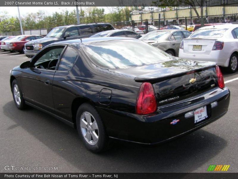 Black / Ebony Black 2007 Chevrolet Monte Carlo LS