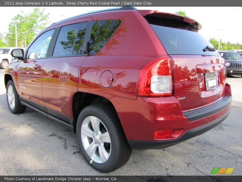 Deep Cherry Red Crystal Pearl / Dark Slate Gray 2011 Jeep Compass 2.0 Latitude