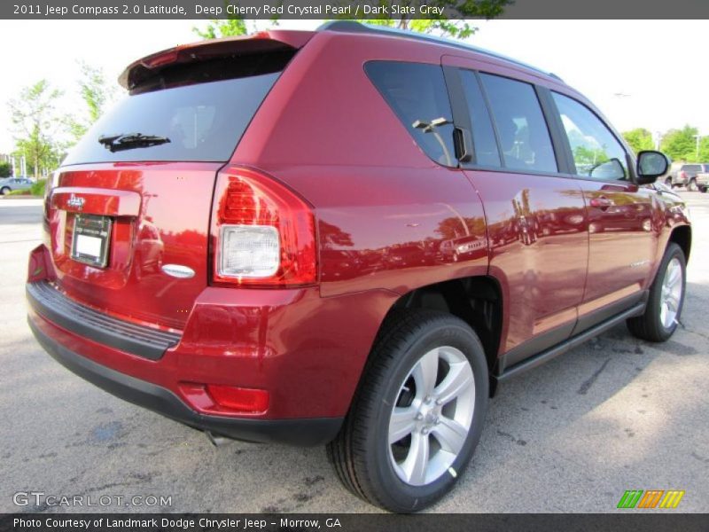 Deep Cherry Red Crystal Pearl / Dark Slate Gray 2011 Jeep Compass 2.0 Latitude