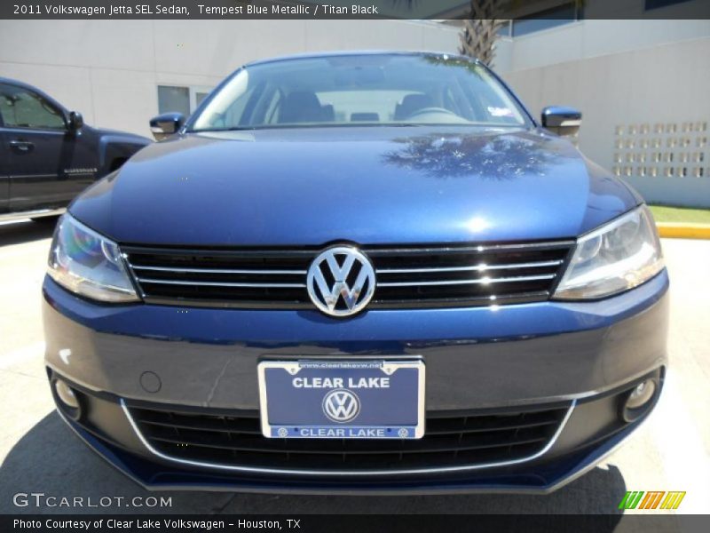 Tempest Blue Metallic / Titan Black 2011 Volkswagen Jetta SEL Sedan