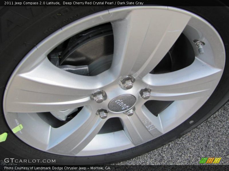 Deep Cherry Red Crystal Pearl / Dark Slate Gray 2011 Jeep Compass 2.0 Latitude