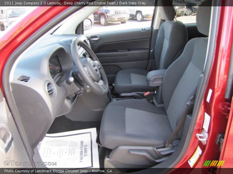 Deep Cherry Red Crystal Pearl / Dark Slate Gray 2011 Jeep Compass 2.0 Latitude