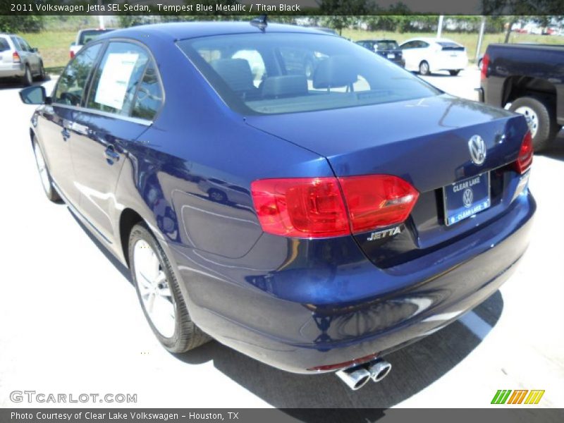 Tempest Blue Metallic / Titan Black 2011 Volkswagen Jetta SEL Sedan