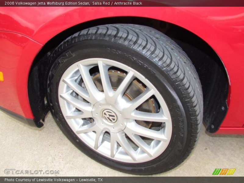 Salsa Red / Anthracite Black 2008 Volkswagen Jetta Wolfsburg Edition Sedan