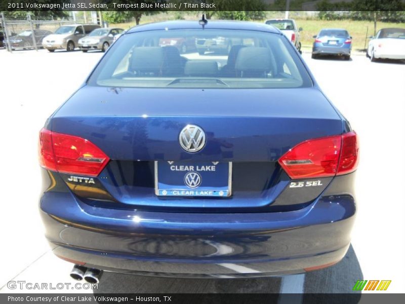 Tempest Blue Metallic / Titan Black 2011 Volkswagen Jetta SEL Sedan