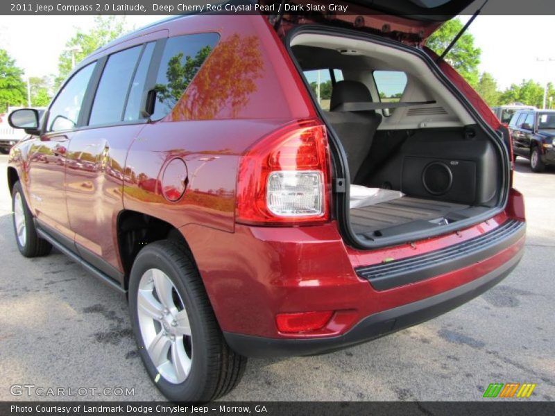 Deep Cherry Red Crystal Pearl / Dark Slate Gray 2011 Jeep Compass 2.0 Latitude