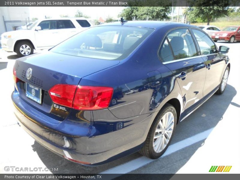 Tempest Blue Metallic / Titan Black 2011 Volkswagen Jetta SEL Sedan