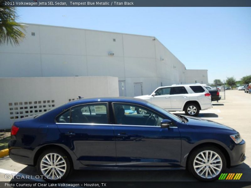 Tempest Blue Metallic / Titan Black 2011 Volkswagen Jetta SEL Sedan