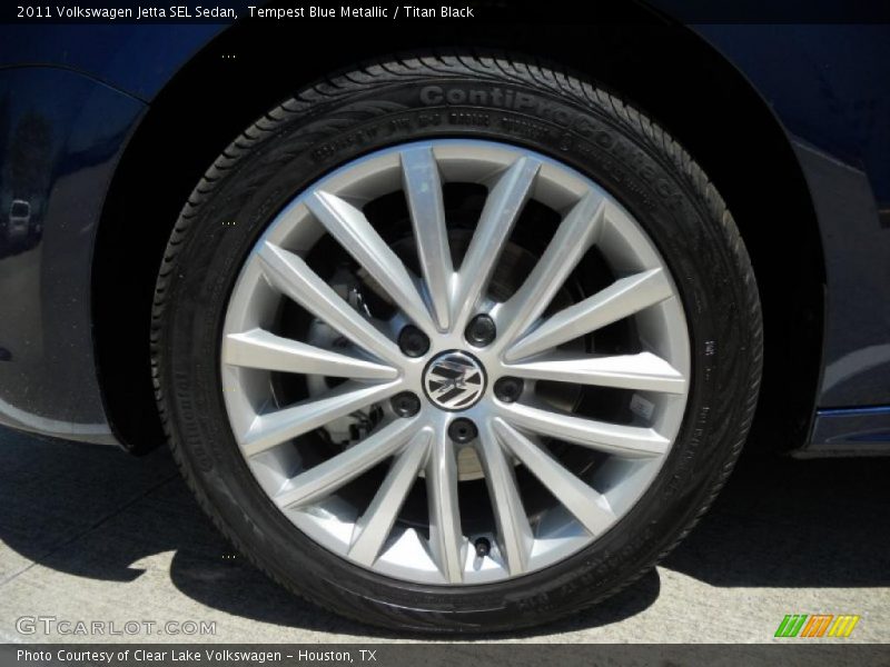 Tempest Blue Metallic / Titan Black 2011 Volkswagen Jetta SEL Sedan