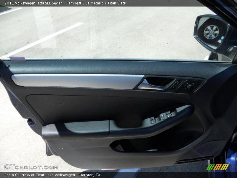 Tempest Blue Metallic / Titan Black 2011 Volkswagen Jetta SEL Sedan