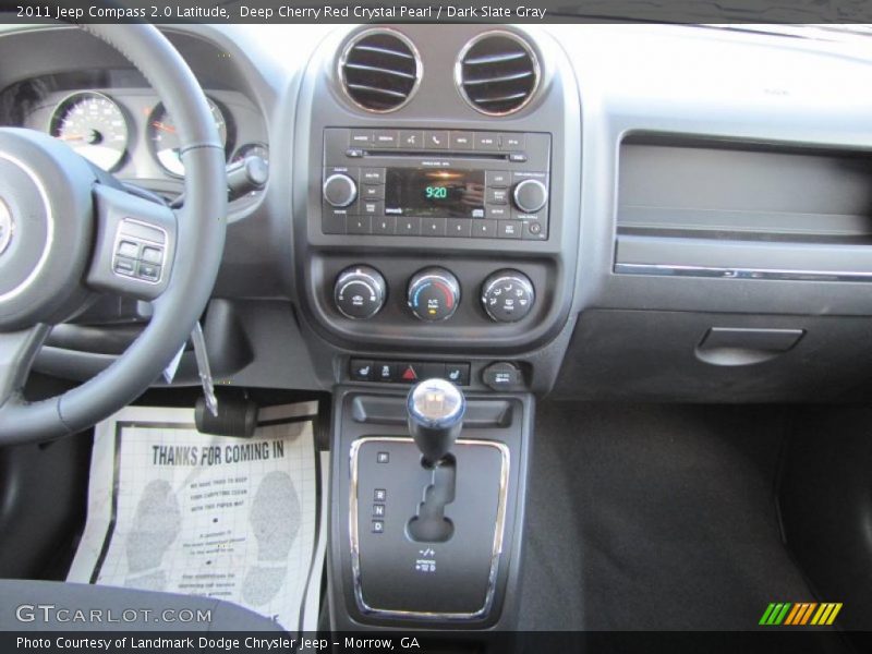 Deep Cherry Red Crystal Pearl / Dark Slate Gray 2011 Jeep Compass 2.0 Latitude