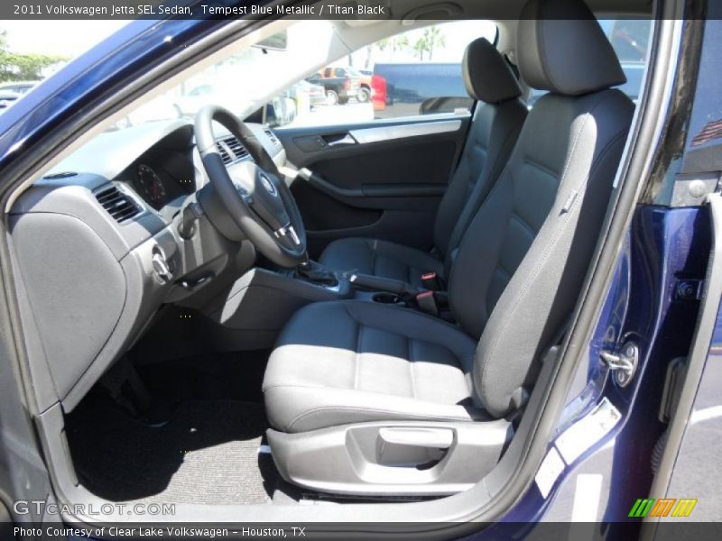 Tempest Blue Metallic / Titan Black 2011 Volkswagen Jetta SEL Sedan