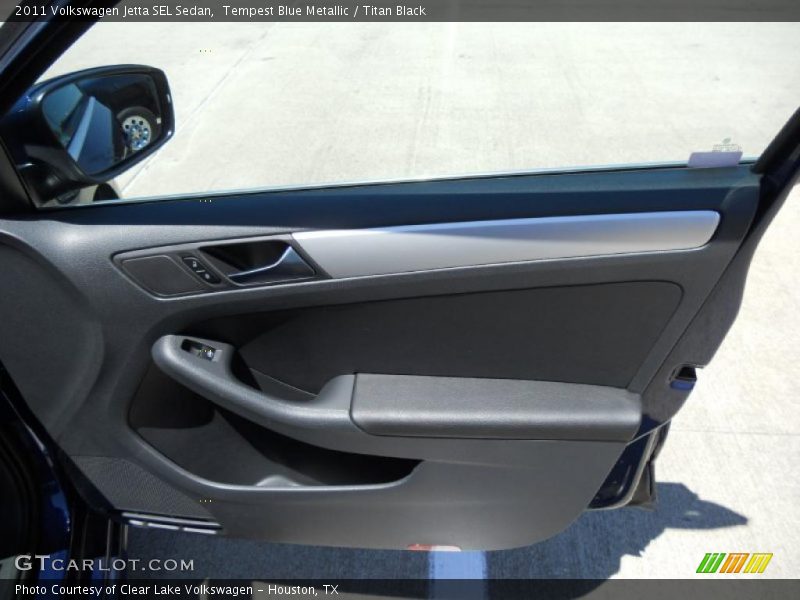 Tempest Blue Metallic / Titan Black 2011 Volkswagen Jetta SEL Sedan