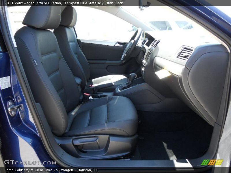 Tempest Blue Metallic / Titan Black 2011 Volkswagen Jetta SEL Sedan