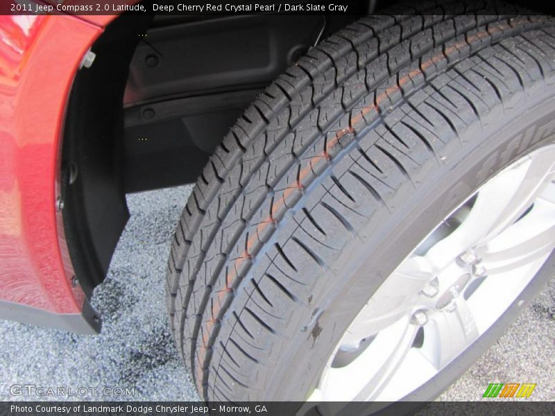 Deep Cherry Red Crystal Pearl / Dark Slate Gray 2011 Jeep Compass 2.0 Latitude