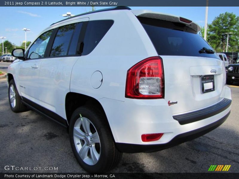 Bright White / Dark Slate Gray 2011 Jeep Compass 2.0 Latitude