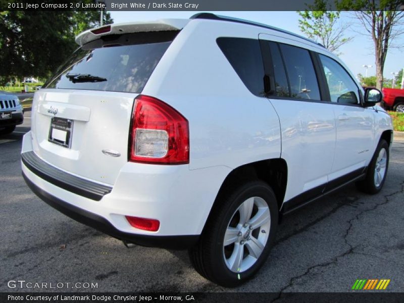 Bright White / Dark Slate Gray 2011 Jeep Compass 2.0 Latitude