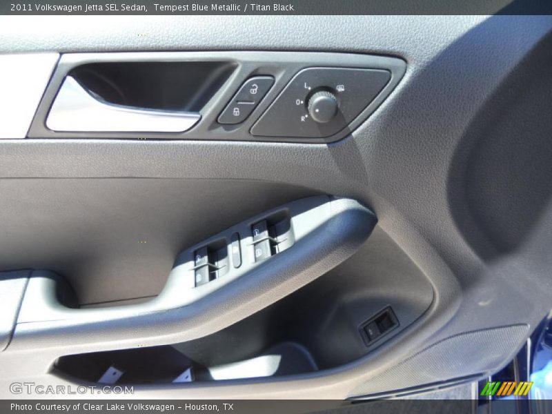 Tempest Blue Metallic / Titan Black 2011 Volkswagen Jetta SEL Sedan