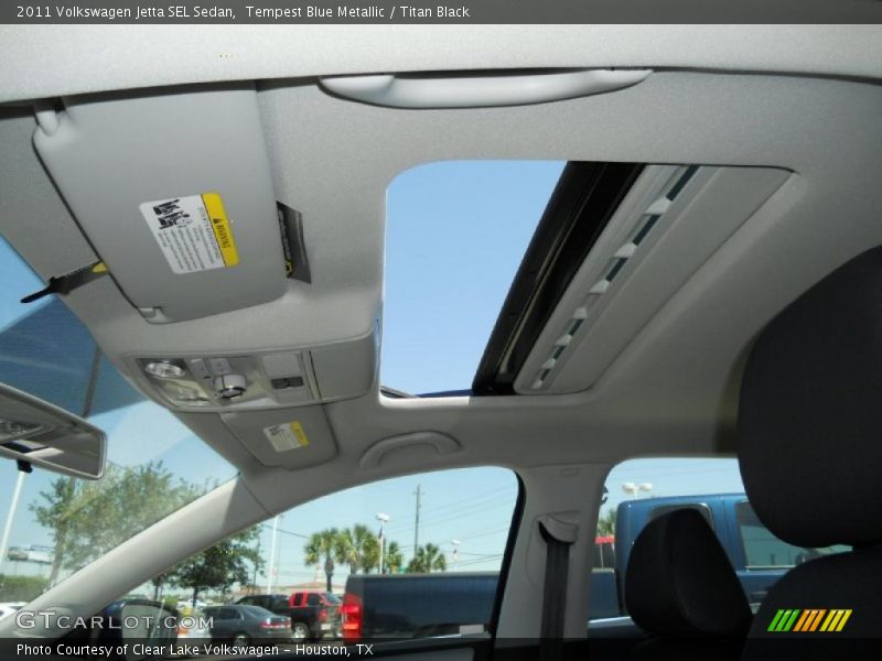 Tempest Blue Metallic / Titan Black 2011 Volkswagen Jetta SEL Sedan