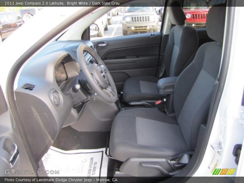Bright White / Dark Slate Gray 2011 Jeep Compass 2.0 Latitude