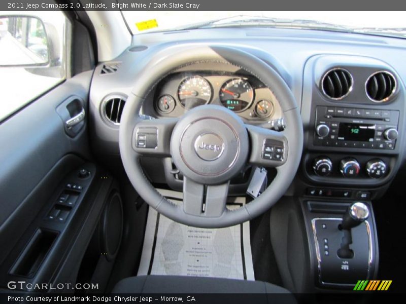 Bright White / Dark Slate Gray 2011 Jeep Compass 2.0 Latitude