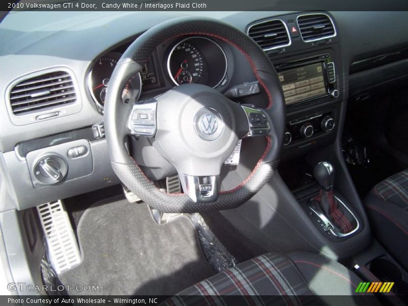 Candy White / Interlagos Plaid Cloth 2010 Volkswagen GTI 4 Door