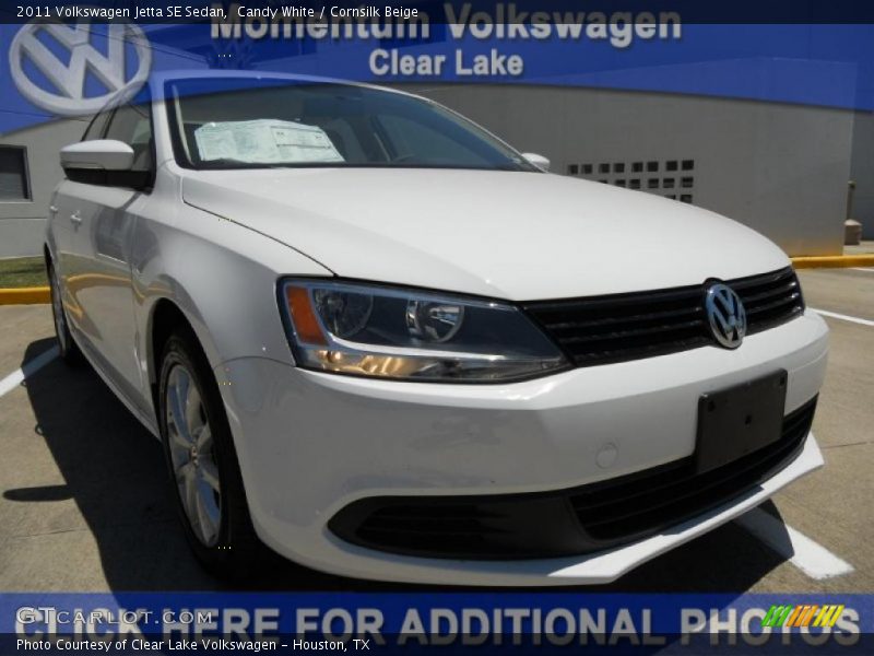 Candy White / Cornsilk Beige 2011 Volkswagen Jetta SE Sedan