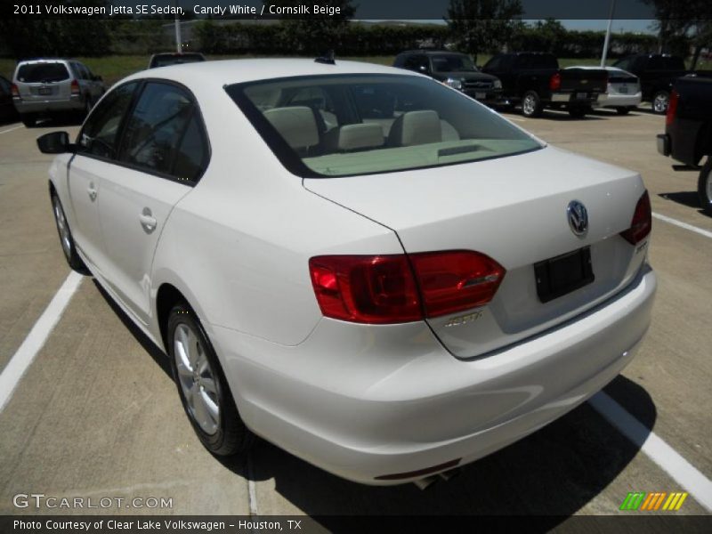 Candy White / Cornsilk Beige 2011 Volkswagen Jetta SE Sedan