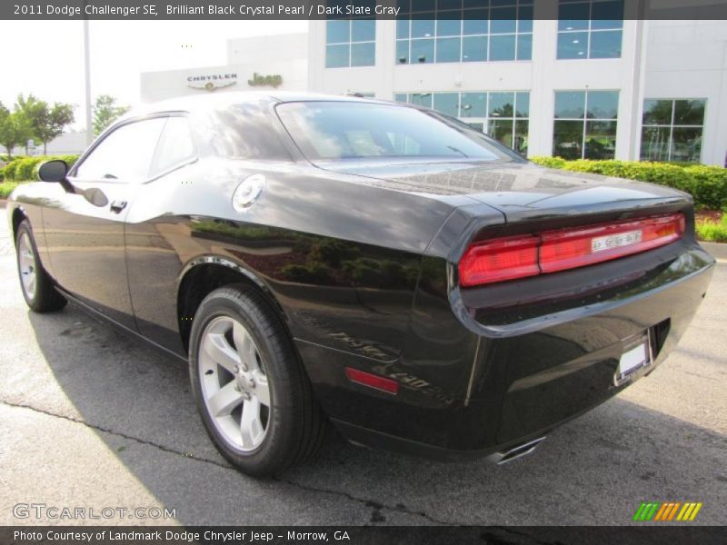 Brilliant Black Crystal Pearl / Dark Slate Gray 2011 Dodge Challenger SE