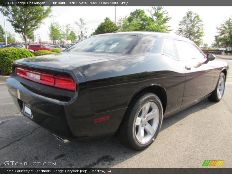 Brilliant Black Crystal Pearl / Dark Slate Gray 2011 Dodge Challenger SE
