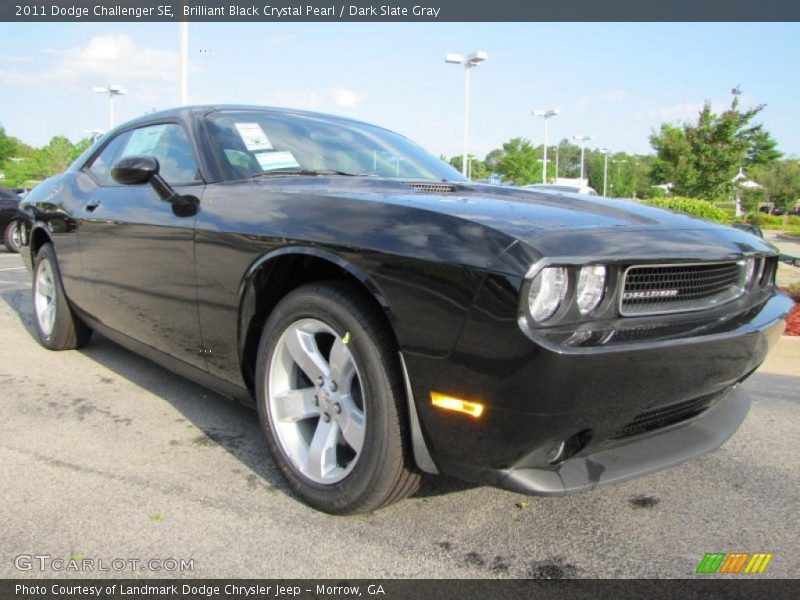 Brilliant Black Crystal Pearl / Dark Slate Gray 2011 Dodge Challenger SE