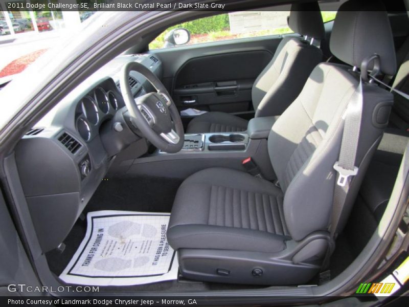 Brilliant Black Crystal Pearl / Dark Slate Gray 2011 Dodge Challenger SE