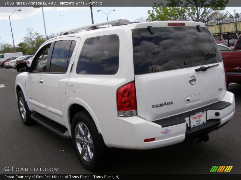Blizzard White / Almond 2009 Nissan Armada LE 4WD