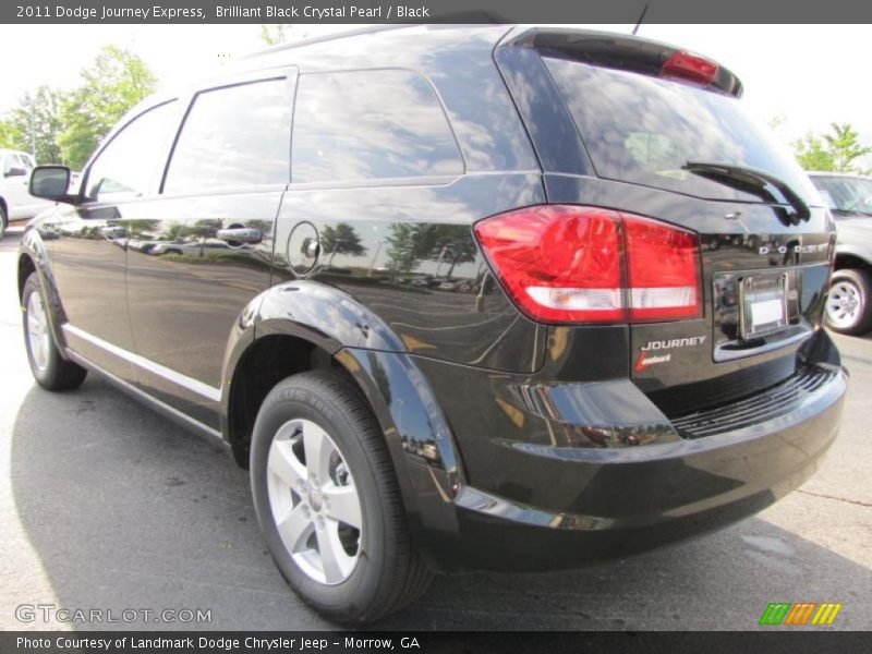 Brilliant Black Crystal Pearl / Black 2011 Dodge Journey Express