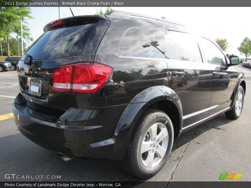 Brilliant Black Crystal Pearl / Black 2011 Dodge Journey Express