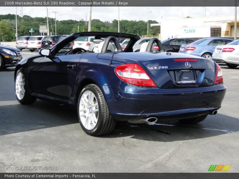  2008 SLK 280 Roadster Caspian Blue Metallic