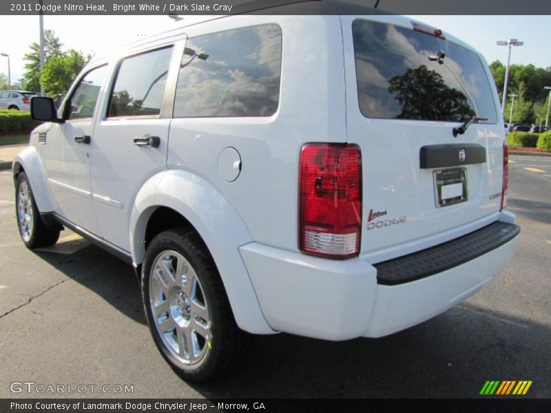 Bright White / Dark Slate Gray 2011 Dodge Nitro Heat