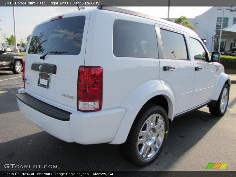 Bright White / Dark Slate Gray 2011 Dodge Nitro Heat