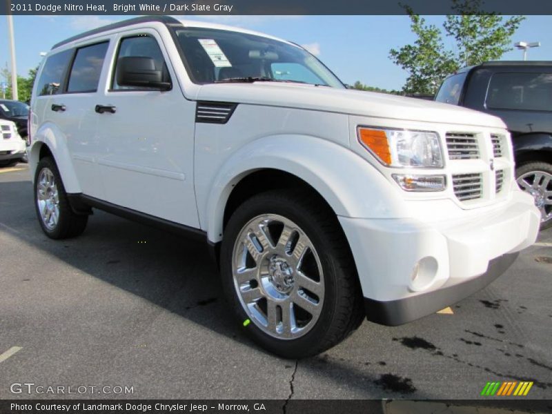 Bright White / Dark Slate Gray 2011 Dodge Nitro Heat