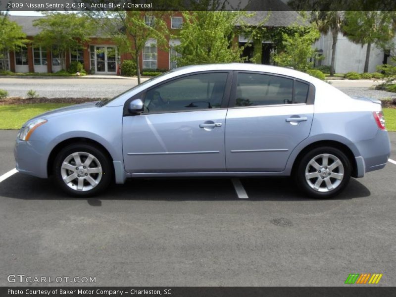 Arctic Blue / Charcoal 2009 Nissan Sentra 2.0 SR