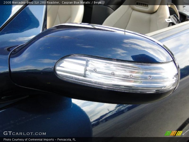 Caspian Blue Metallic / Beige 2008 Mercedes-Benz SLK 280 Roadster