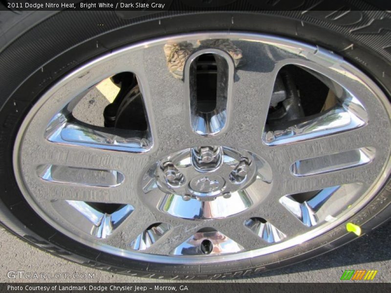 Bright White / Dark Slate Gray 2011 Dodge Nitro Heat