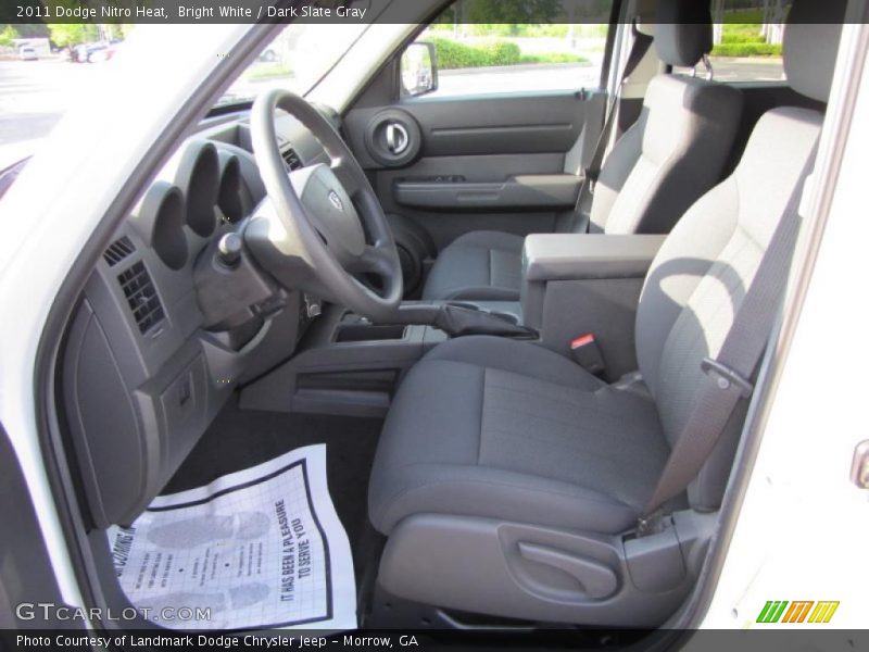 Bright White / Dark Slate Gray 2011 Dodge Nitro Heat