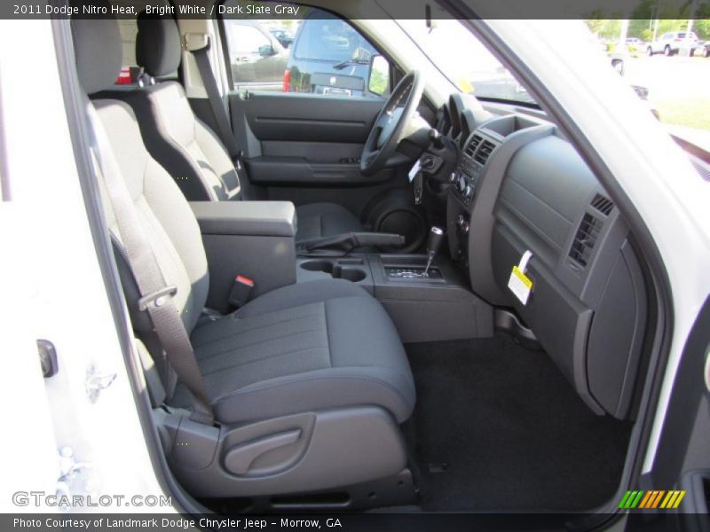 Bright White / Dark Slate Gray 2011 Dodge Nitro Heat