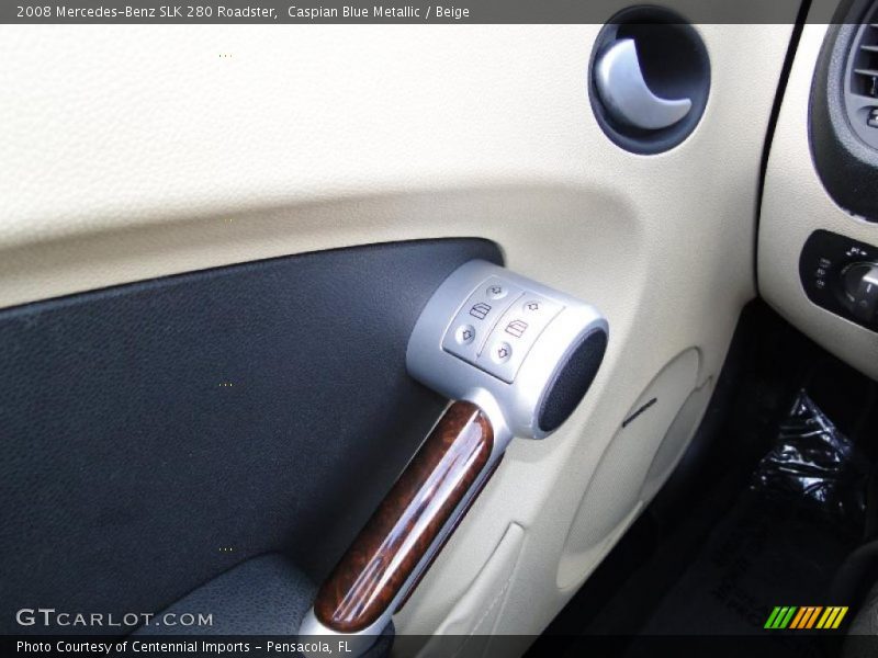 Caspian Blue Metallic / Beige 2008 Mercedes-Benz SLK 280 Roadster