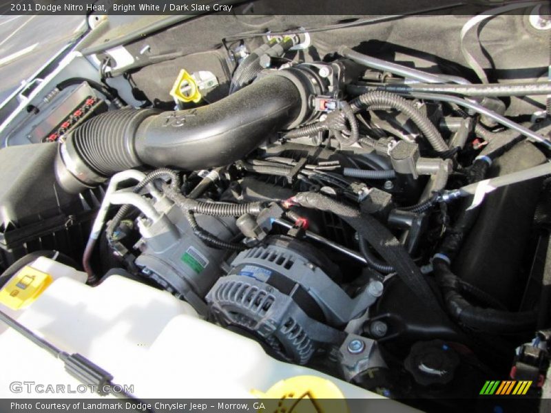 Bright White / Dark Slate Gray 2011 Dodge Nitro Heat